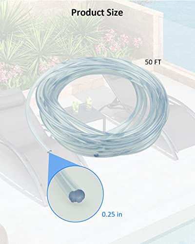 Yigucs Long Solid Vinyl 1/4" Outdoor Patio Chair Spline, Replacement Awning Cord, Sling Chair Spline (50 Ft) #TOP2