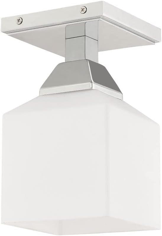 Livex Lighting 1 Lt Polished Chrome Ceiling Mount 8.25x4.75x4.75