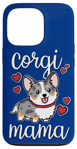 Funny Kawaii Mama Mom Cardigan Blue Merle Corgi Lover �X�}�z�P�[�X iPhone 13 Pro �p
