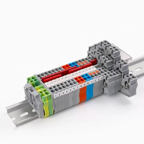 Bloque de terminales PT4 para cablear sin tornillos en carril Din 6