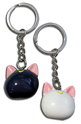 Porte-clés 3D Sailor Moon Luna Artemis figurine manga multicolore suspendre