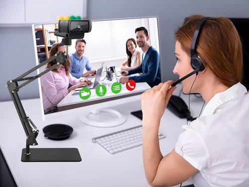 AYIZON Tabletop Webcam Stand, Webcam Arm Holder Mount for Logitech C920 C930 C922 StreamCam C925e C615 Brio 4K Webcams - Image 5