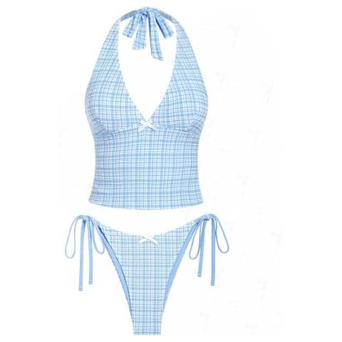 seamoly Velvet Bow Knotted Decor Tie Side Chic Tankini Set Cover