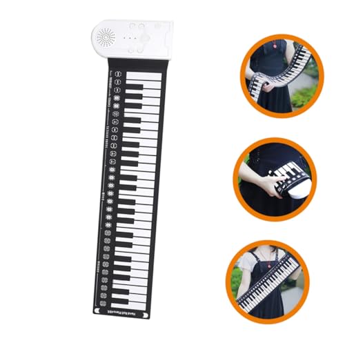Clavier piano pliable en silicone avec touches de synthétiseur portable
