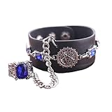 ZIYIZIYIMY Ciel Phantomhive Bracelet with Ring Anime Cosplay Costume Accessories
