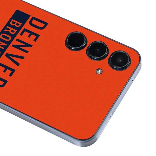 Skinit Decal Phone Skin Compatible with Galaxy A36 5G - Officially Licensed NFL Denver Broncos Orange Performance Series Design