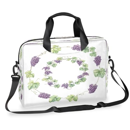 Sac ordinateur 13-16 pouces vigne de raisin, finitions haut de gamme