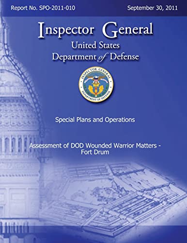 Assessment of DoD Wounded Warrior Matters - Form Drum