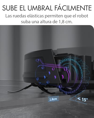 Aspirador robô X6 LILIN Dual Voltage,110/220V Bivolt,Aspirador e esfregão 3 em 1,Versão,Área de Plan