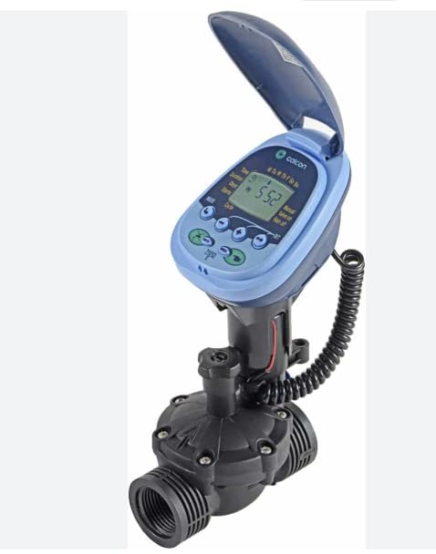 GARDPRIME – Programmateur Bluetooth Galcon 7101BT avec vanne intégrée 1' + ruban téflon 10 m – Arrosage automatique du robinet, étanche IP68, pile 9 V – Contrôle via smartphone – by ArrosagePro