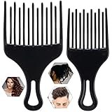 💇‍♀️💇‍♂️Aplicación amplia: útil tanto para cabello grueso como para cabello grueso y rizado. Incluso puedes peinar tu barba con un cepillo africano. Adecuado para la mayoría de los tipos de cabello.