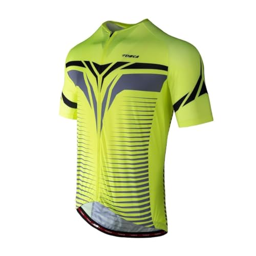Lohca Magliette Maglia da Ciclismo da Uomo, Mountain Bike/MTB, Cycling Jersey