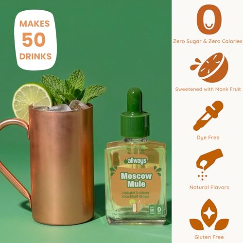 Image of Allways Drops Moscow Mule Water Enhancer | Sugar Free | 50 Servings