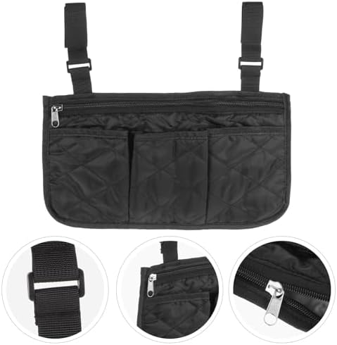 Zerodeko Lightweight Wheelchair Side Bag with Nylon and Mesh Cloth Material, Practical Storage Organizer for Patients and Elderly, Convenient for Operating and Easy to Store Necessities — view 6