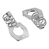 UNLRAE RV Water Heater Door Latch,Car Accessories RV Water Heater Parts,Automotive Replacement Stainless Steel Camper Door Latch Fastener,Suitable for a Wide Range of RVs,Campers,Travel Trailer (2pcs)