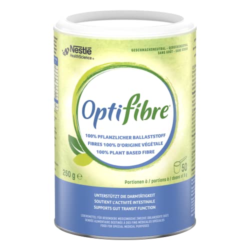 Optifibre Powder, Neutral Flavour, 250g Tin - Soluble Dietary Fibre Powder (Gluten Free Fibre, Effective and Natural Solution to Help Support Gut Transit)