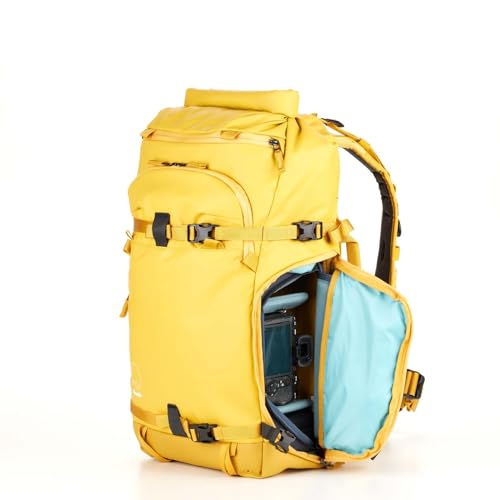 Shimoda Action X40 v2 Starter Kit, Outdoor Photography Adventure Pack fits gripped mirrorless and DSLR cameras, includes Medium DSLR Core Unit, Expandable Rolltop, 16" Laptop Sleeve, Yellow by Shimoda - Image 2
