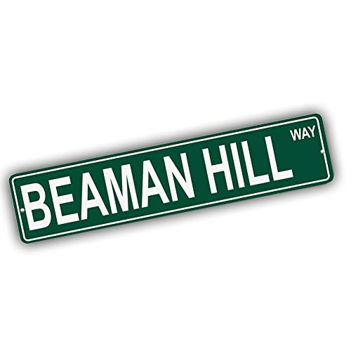 Brotherhood Aluminum Street Sign for Beaman Hill - New York Man Cave Decor