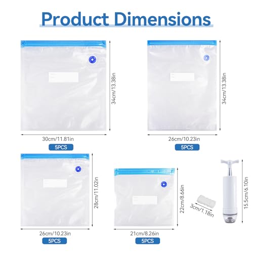 Sacs Sous‑Vide Réutilisables Valve Zip Lot 20 – vue 2