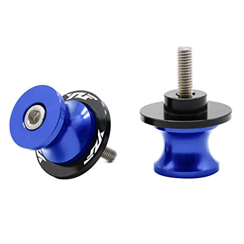 M6 Motorcycle Cnc Swing Arm Sliders Spools Stand Screw For Yzf R1 R3 R6 R7 R25 R15 R125 600R Blue #TOP26