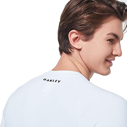 Oakley Men's Marble LS Rashguard White Marble Print XXL