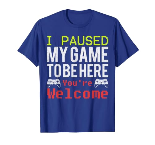 Video Game Shirt for Gamers T-Shirt, Men, Royal Blue, X-Large