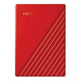 WD 4TB My Passport Portable External Hard Drive HDD, USB 3.0, USB 2.0 Compatible, Red - WDBPKJ0040BRD-WESN