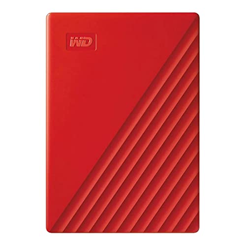 WD 4TB My Passport Portable External Hard Drive HDD, USB 3.0, USB 2.0 Compatible, Red - WDBPKJ0040BRD-WESN