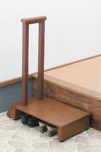 Amazon 少しでも段差を少なく 置くだけで簡単 足元に優しい 負担軽減 手すり付き玄関台 ６０型 玄関台 オンライン通販