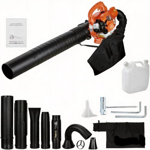 UDIYO 26CC 2-Stroke Gas Leaf Blower and Suction 424CFM