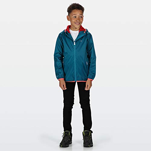 Chaqueta Regatta Lever II impermeable contra la lluvia infantil con forro transpirable anti sudor 5