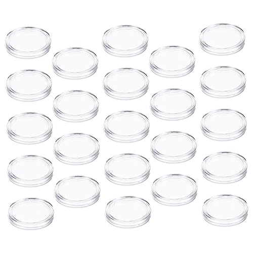 Cápsulas para Monedas 25mm Estuche Transparente de Plástico miniatura 1