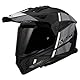 LS2, Motocrosshelme PIONEER II HILL Matt Black White, L