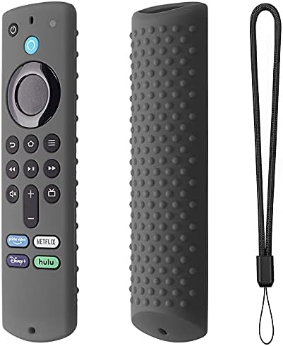 TV Stick Remote Cover For Stick 3rd Gen (2021 Release),Silicone Protective Case Cover For Fire Tv Stick Remote Control,With Lanyard/Light Weight/Anti Slip/Shock Proof