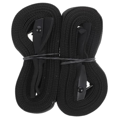 Generic Straps Lashing Tie Down Strap Kayak Ratchet Luggage Bind Belts Cargo Belt Car Rack Tensioning Short Buckle Retaining Hooks Cam - (Color: Black)