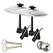 Goiicoln 2 Pack Car Cymbal Air Vent, Car Drum Cymbal Air Vent Set with Mini Drum Stick, Musical Instruments Crash-Ride for Most Vehicles, Silver Belly Dance Finger Cymbals for Music Lovers Fathers Day