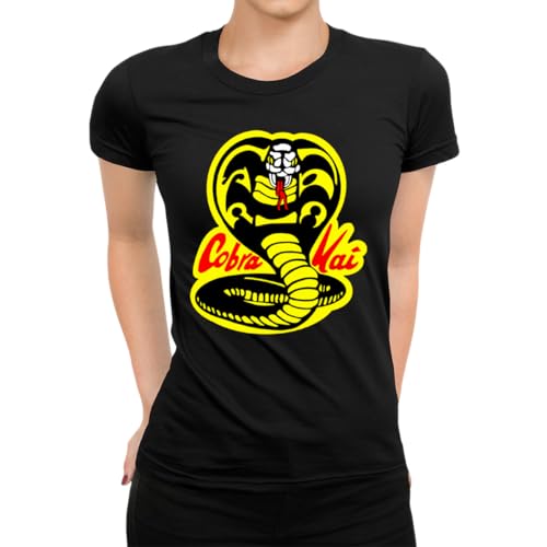 Cobra Kai - Camiseta para mujer, Negro , M