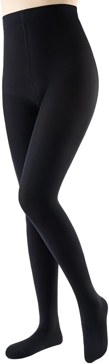 JOYNÉE Women's 80D Soft Opaque Tights Solid Color Pantyhose High Waist Footed Pantyhose