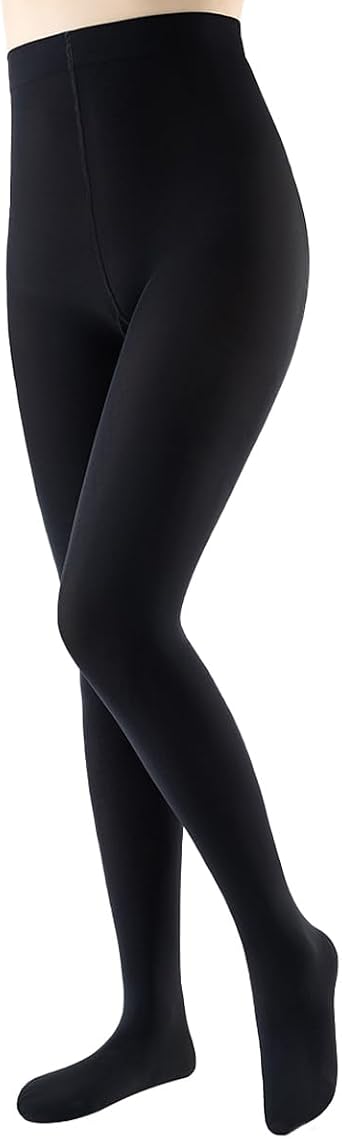 JOYNEE Womens 80D Soft Opaque Tights Solid Color Pantyhose High Waist Footed Pantyhose