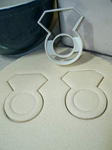 Diamond Ring Engagement Wedding Bridal Shower Bachelorette Party Jewelry Special Occasion Cookie Cutter Baking Tool 3D Printed Made In Usa Pr824 #TOP3