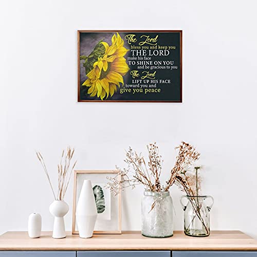 300 Piece Sunflower Puzzle For Adults Retro Sunflowers Inspirational Quote Wooden Jigsaw Puzzles For Teenagers And Adults Family Activities Games 300Pcs #TOP5