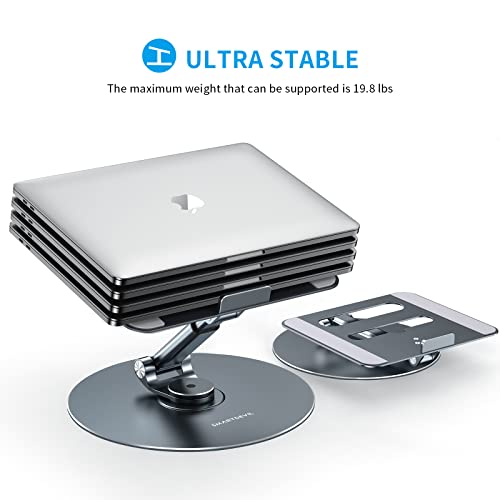 SmartDevil-Laptop-Stand-for-Desk-Adjustable-Height-to-20-Computer-Stand-for-Laptop-Laptop-Riser-with-360-Rotating-Base-Portable-Laptop-Holder-for-MacBook-Air-Pro-All-Laptops-up-to-17-inches