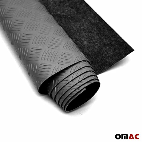 OMAC Chequered Rubber Truck Bed Mat #TOP24