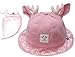 MA Keleily Sombrero Bebe Protector Pantalla Facial Bebe con Pantalla de Protección, Sombrero Protector Niña Sombrero Protector con Visiera para Exteriores, Prueba de Polvo, Prueba de Viento, Rosado