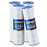 Swimara CCP420 PCC105 178584 R173576 817-0106, 5 oz+ Trilobal Fabric Pool Filter Cartridges, Compatible with...