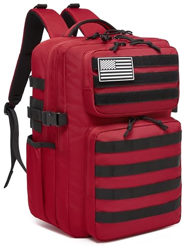Image of Wotony Military Tactical Backpack for Men Waterproof Daypack 3 Day Assault Pack Molle Bag with Water Bottle Holder