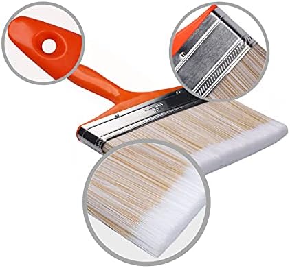 Large Flat Paint Brush Multi-purpose Wide Wall Art Paint Brush Shed Fence Floor House Paint Brushes for Wall Door Decor, Gesso, Varnishes, Acrylic Painting, Watercolor, Wood, Furniture