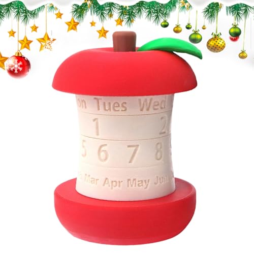 Calendrier perpétuel en forme de noyau de fruit, cadeau idéal enseignants - 7