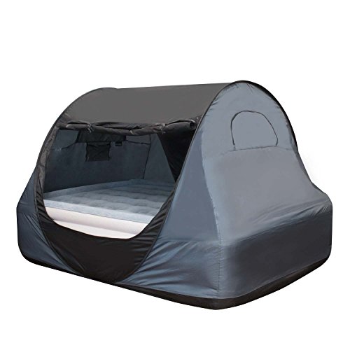 Winterial Indoor Privacy Bed Tent, Pop Up Fort, Bed Canopy, Full