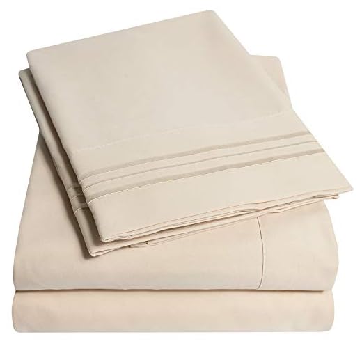 1500 Supreme Collection Queen Sheet Sets Beige Cream - Luxury Hotel Bed Sheets and Pillowcase Set for Queen Mattress - Extra Soft, Elastic Corner Straps, Deep Pocket Sheets, Queen Beige Cream